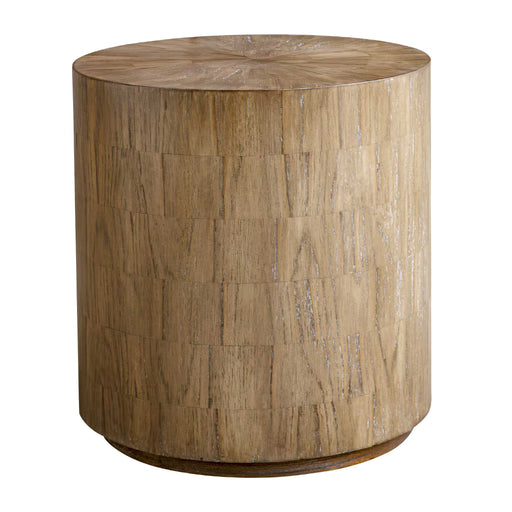 Uttermost 50155 Nevis Wood Cylinder Side Table