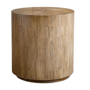 Uttermost 50155 Nevis Wood Cylinder Side Table