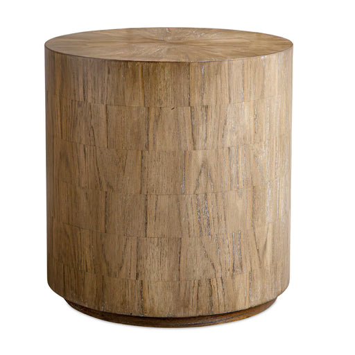 Uttermost 50155 Nevis Wood Cylinder Side Table