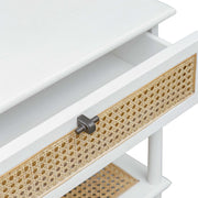 Uttermost 50154 Coast White Rattan Side Table