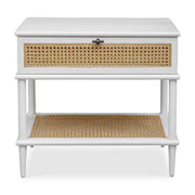 Uttermost 50154 Coast White Rattan Side Table