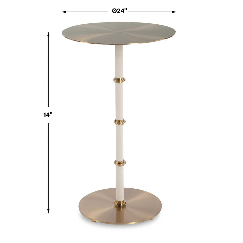 Uttermost 50181 Cyprus Brass Accent Table
