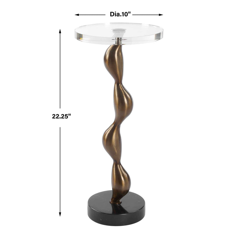 Uttermost 50163 Remolino Bronze Drink Table