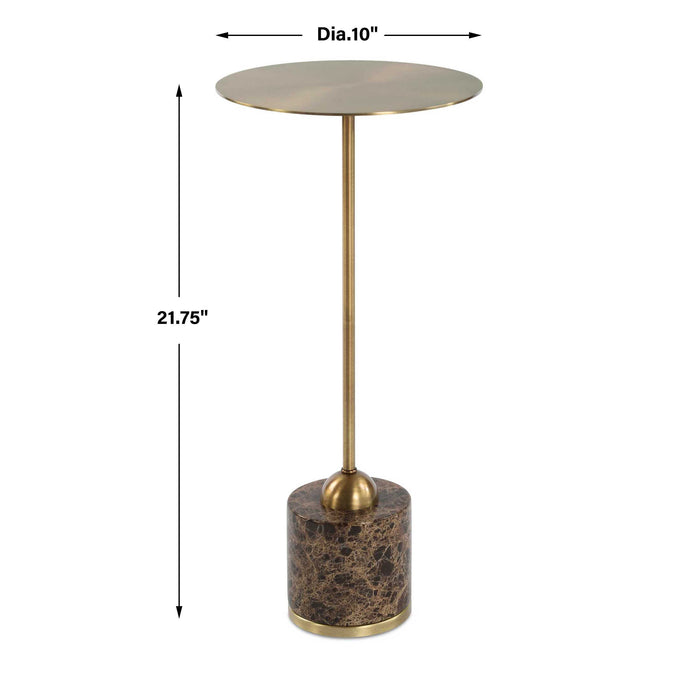 Uttermost 50185 Verlin Brass Drink Table