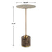 Uttermost 50185 Verlin Brass Drink Table