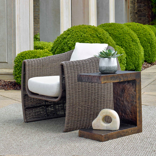 Uttermost 50213 Obra Bronze Outdoor Side Table