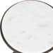 Uttermost 50214 Tilton White Marble Accent Table
