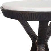 Uttermost 50214 Tilton White Marble Accent Table