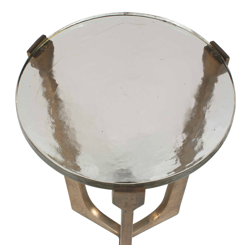 Uttermost 50216 Bohdi Outdoor Brass Accent Table
