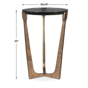Uttermost 50216 Bohdi Outdoor Brass Accent Table