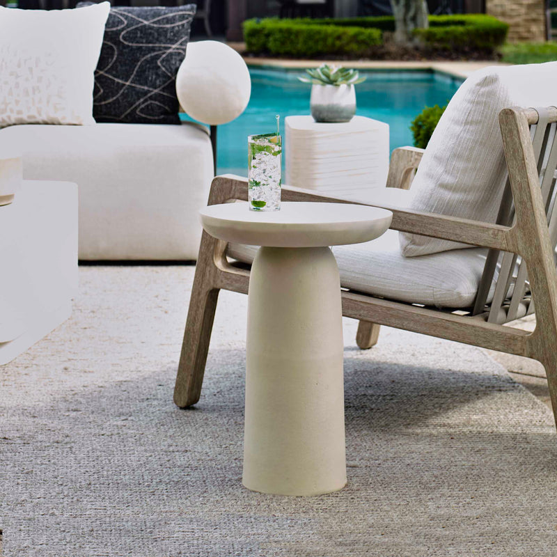 Uttermost 50225 Joppa White Outdoor Accent Table