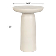 Uttermost 50225 Joppa White Outdoor Accent Table