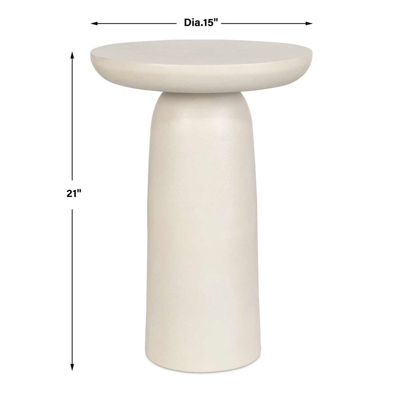 Uttermost 50225 Joppa White Outdoor Accent Table