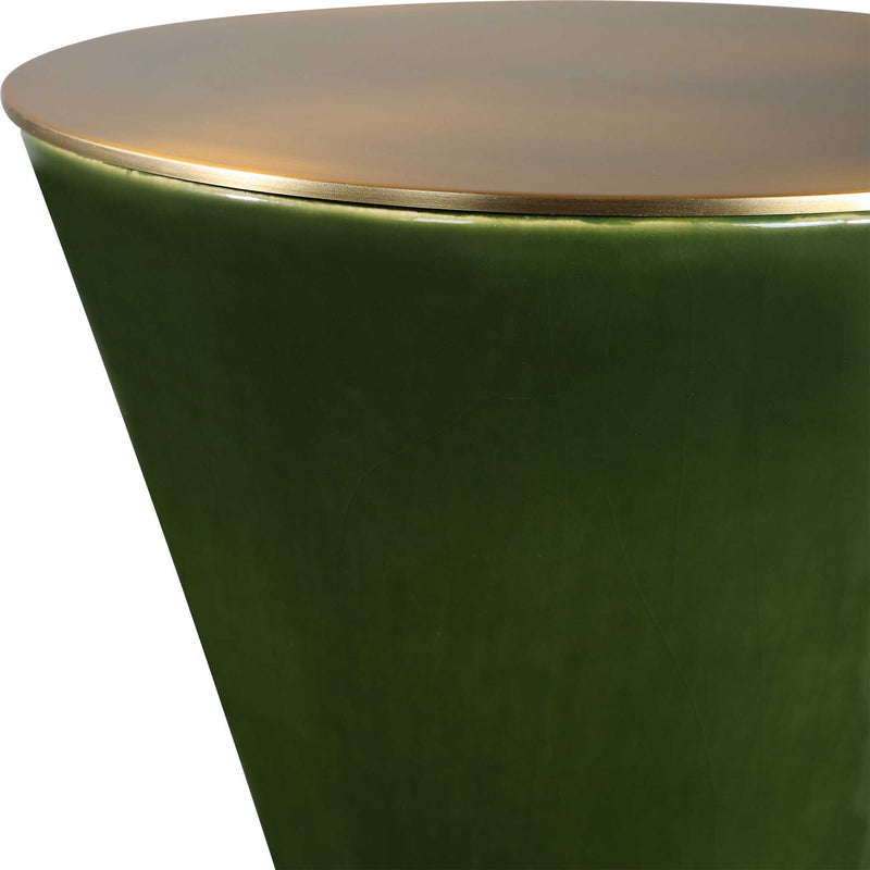 Uttermost 50247 Ronde Jade Green Drink Table