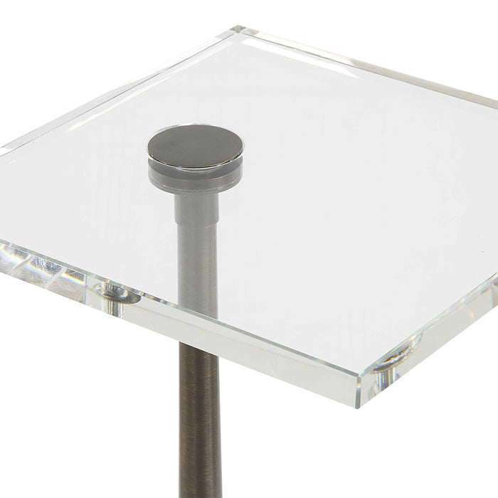 Uttermost 50159 Pelton Marble Glass Drink Table