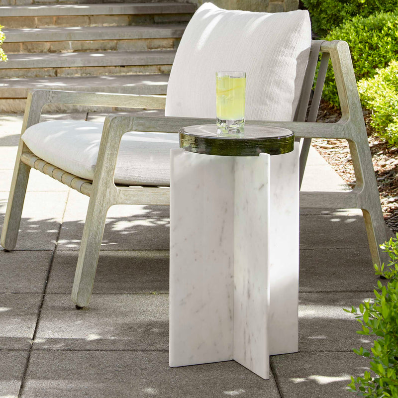 Uttermost 50209 Olina Marble Outdoor Accent Table