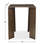 Uttermost 50224 Reade Brass Outdoor Accent Table