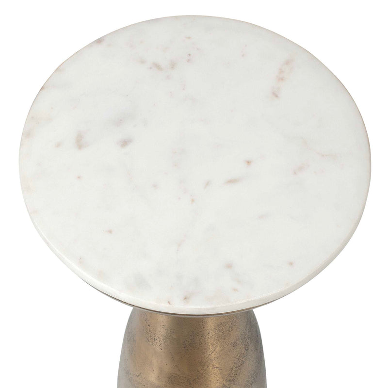 Uttermost 50250 Torin Marble & Brass Drink Table