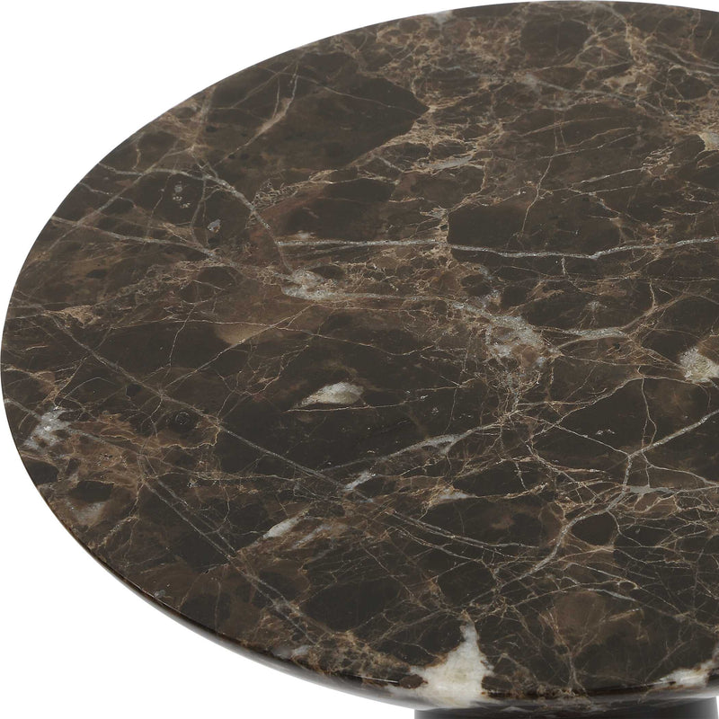 Uttermost 50186 Hastings Brown Marble Accent Table