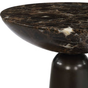 Uttermost 50186 Hastings Brown Marble Accent Table