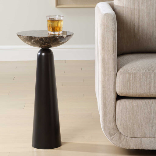 Uttermost 50186 Hastings Brown Marble Accent Table