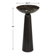 Uttermost 50186 Hastings Brown Marble Accent Table