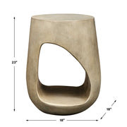 Uttermost 50255 Lithos Gray Outdoor Accent Table