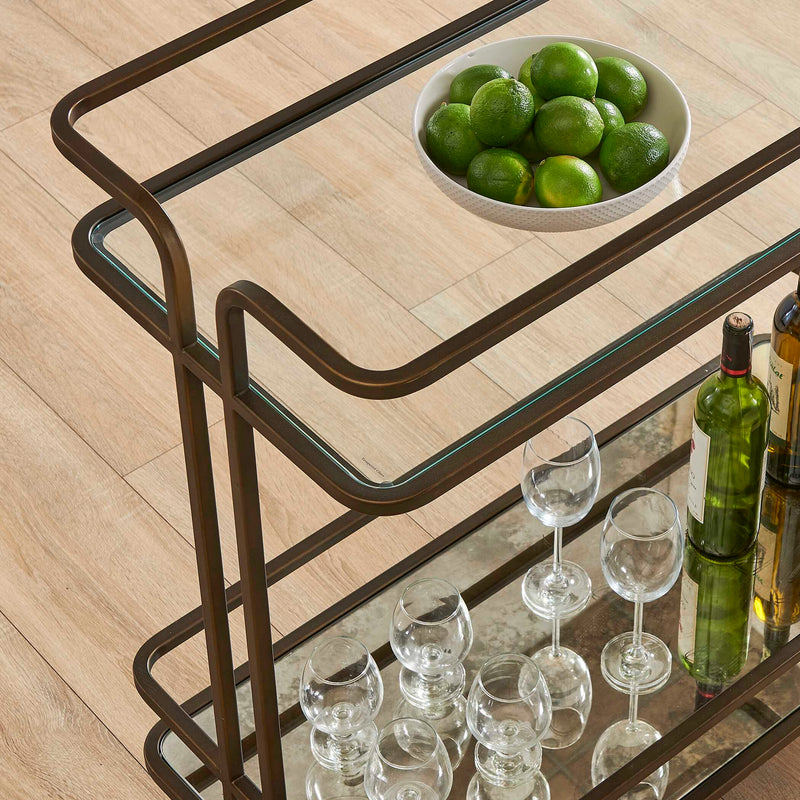 Uttermost 50281 Erivo Bronze Bar Cart