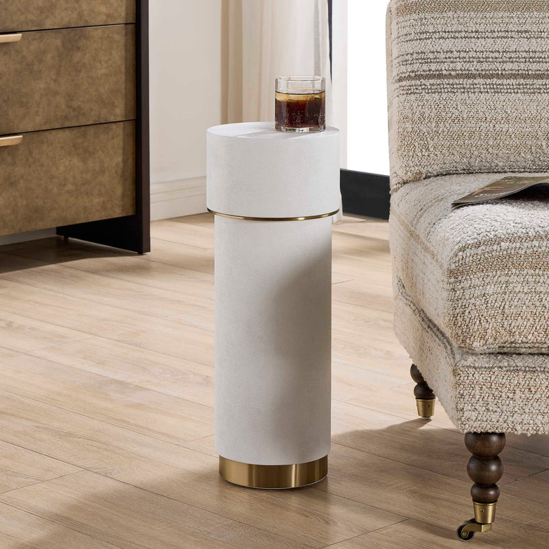 Uttermost 50338 Wessex White Drink Table
