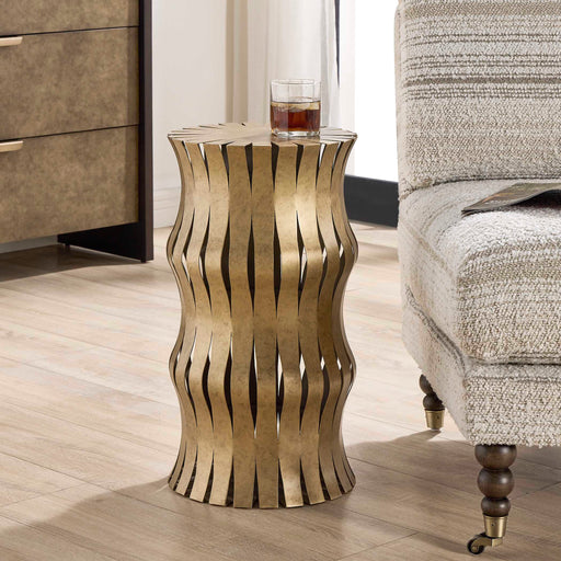 Uttermost 50319 Arida Aged Gold Accent Table