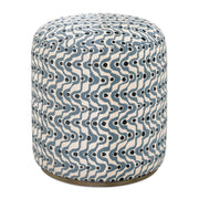 Uttermost 53063 Cas Blue Fabric Ottoman
