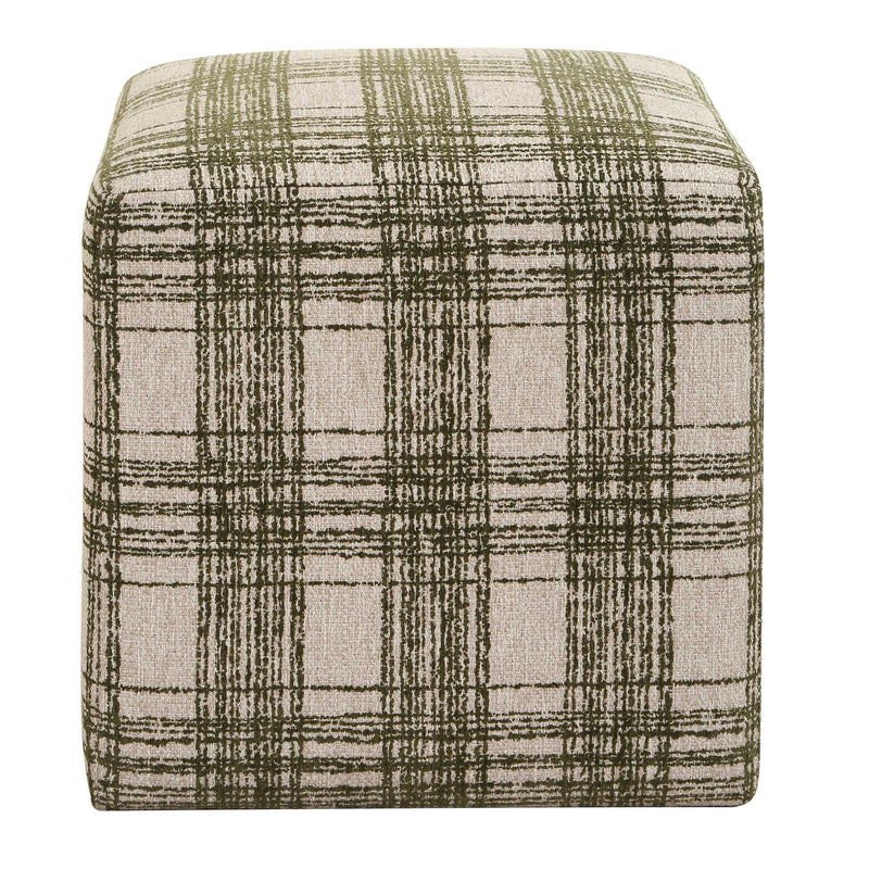 Uttermost 53065 Joie Ireland Plaid Ottoman