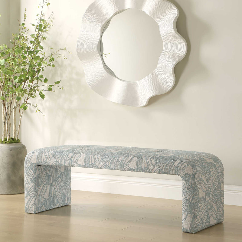 Uttermost 53066 Amie Spa Blue Bench