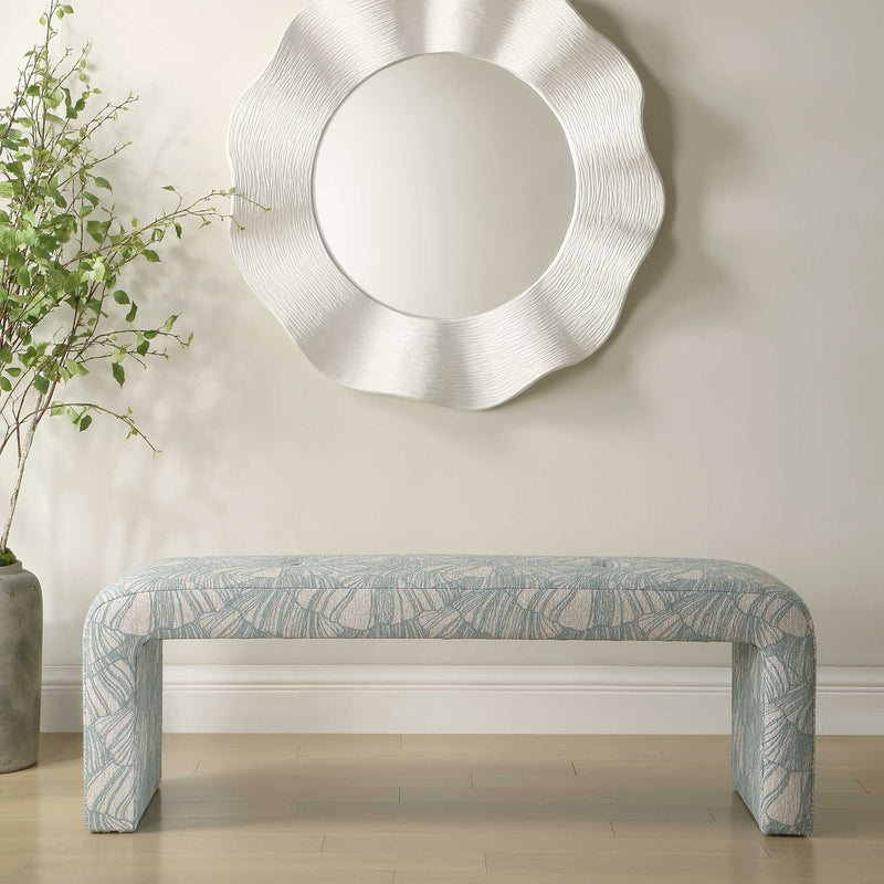 Uttermost 53066 Amie Spa Blue Bench