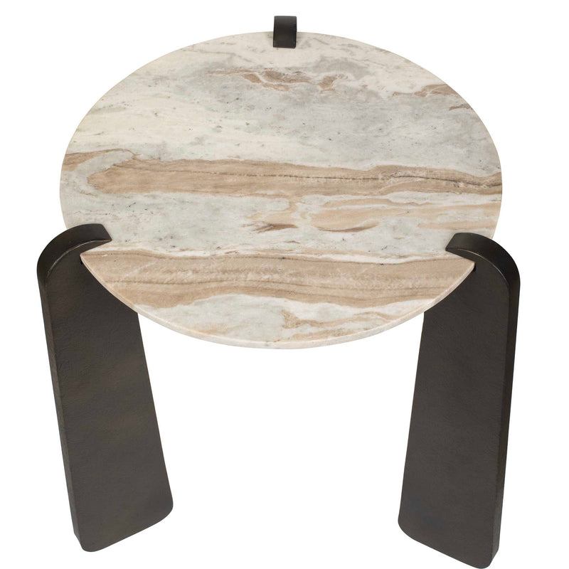 Uttermost 50334 Talud Modern Marble Side Table