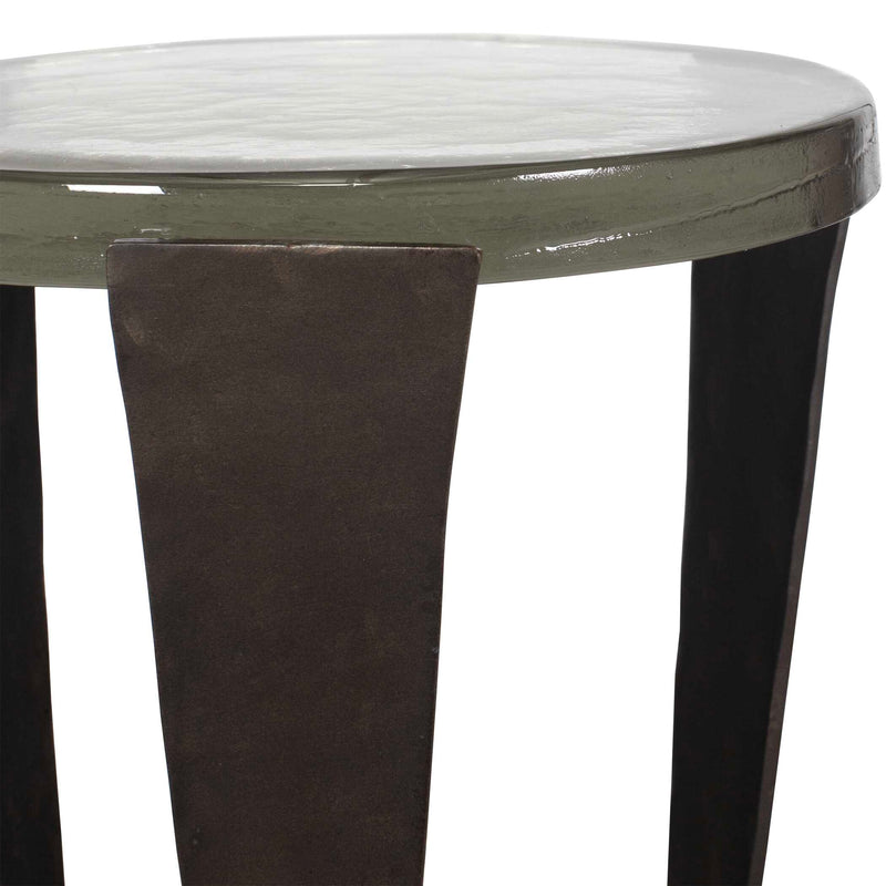 Uttermost 50337 Renaud Dark Bronze Drink Table