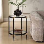 Uttermost 50360 Chadid Round Glass Side Table