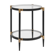 Uttermost 50360 Chadid Round Glass Side Table