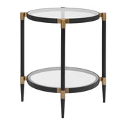 Uttermost 50360 Chadid Round Glass Side Table