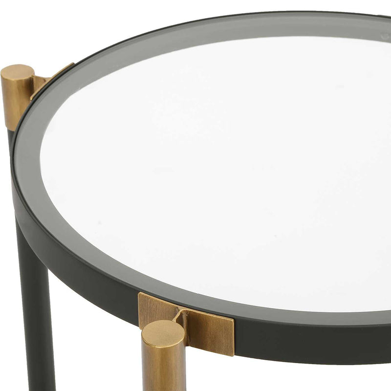 Uttermost 50360 Chadid Round Glass Side Table