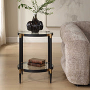 Uttermost 50360 Chadid Round Glass Side Table