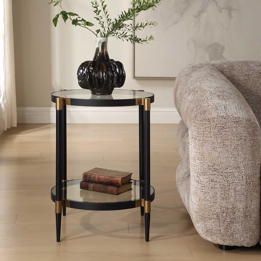 Uttermost 50360 Chadid Round Glass Side Table