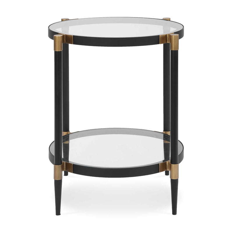 Uttermost 50360 Chadid Round Glass Side Table
