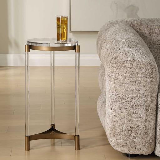 Uttermost 50362 Pereira Round Acrylic Accent Table