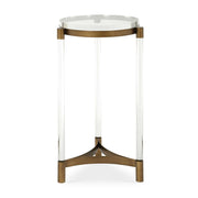 Uttermost 50362 Pereira Round Acrylic Accent Table