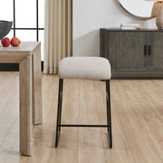 Uttermost 53075 Arcane Ecru Counter Stool