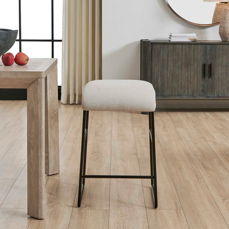 Uttermost 53075 Arcane Ecru Counter Stool