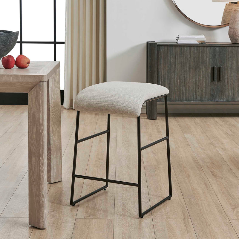 Uttermost 53075 Arcane Ecru Counter Stool