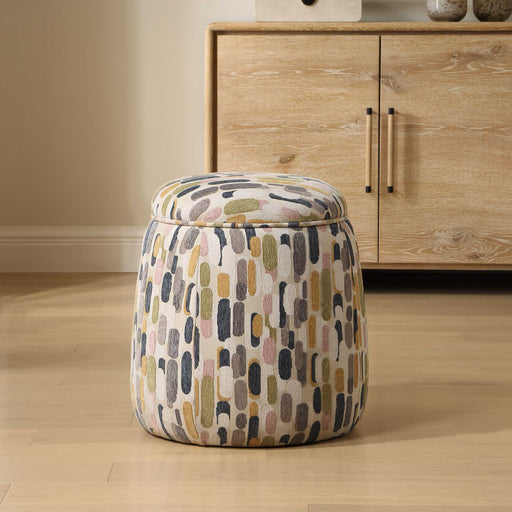 Uttermost 53070 Arem Upholstered Multi-Color Ottoman
