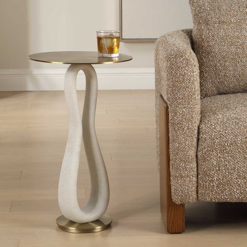 Uttermost 50363 Sonia Modern Brass Accent Table